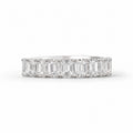 Half Eternity Emerald Ring - Vertical