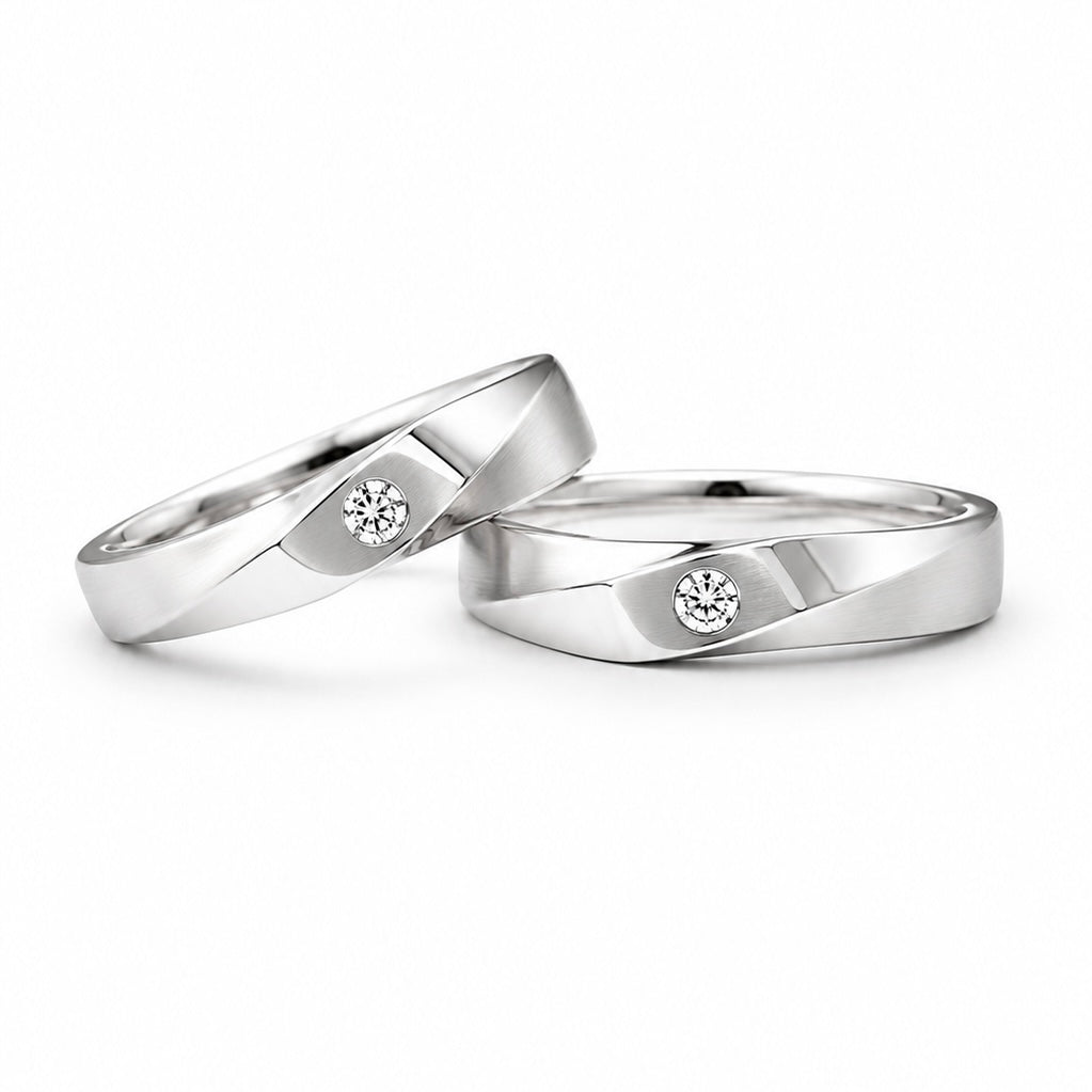 Eternal Twist Wedding Ring Set - CC156 & CC157