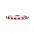 Half Eternity Mix Ruby x Diamond Ring