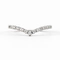 Half Eternity V Shape Ring