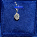 0.72ct Oval Halo Pendant