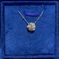 0.3ct Round Square Twist Necklace