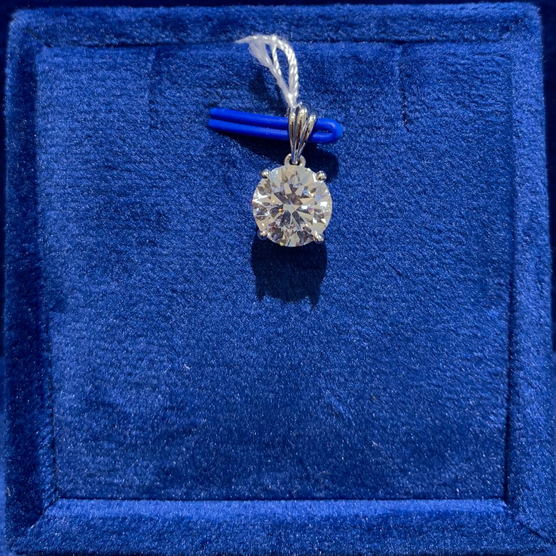 2ct Round Solitaire Pendant