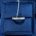 Half Eternity Square Cushion Ring