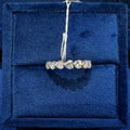 Half Eternity Heart Ring - Horizontal
