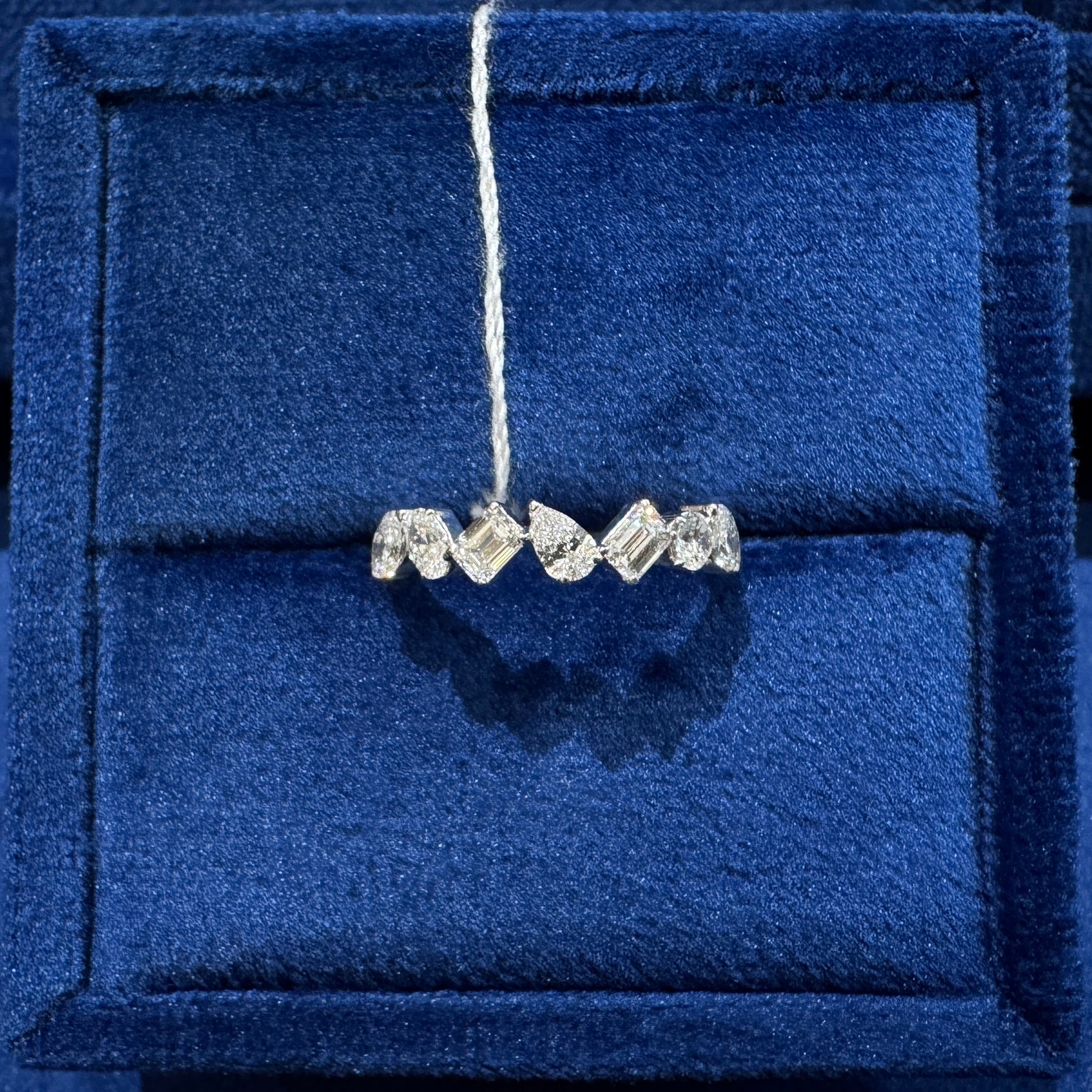 Half Eternity Mix Fancy Shape Ring
