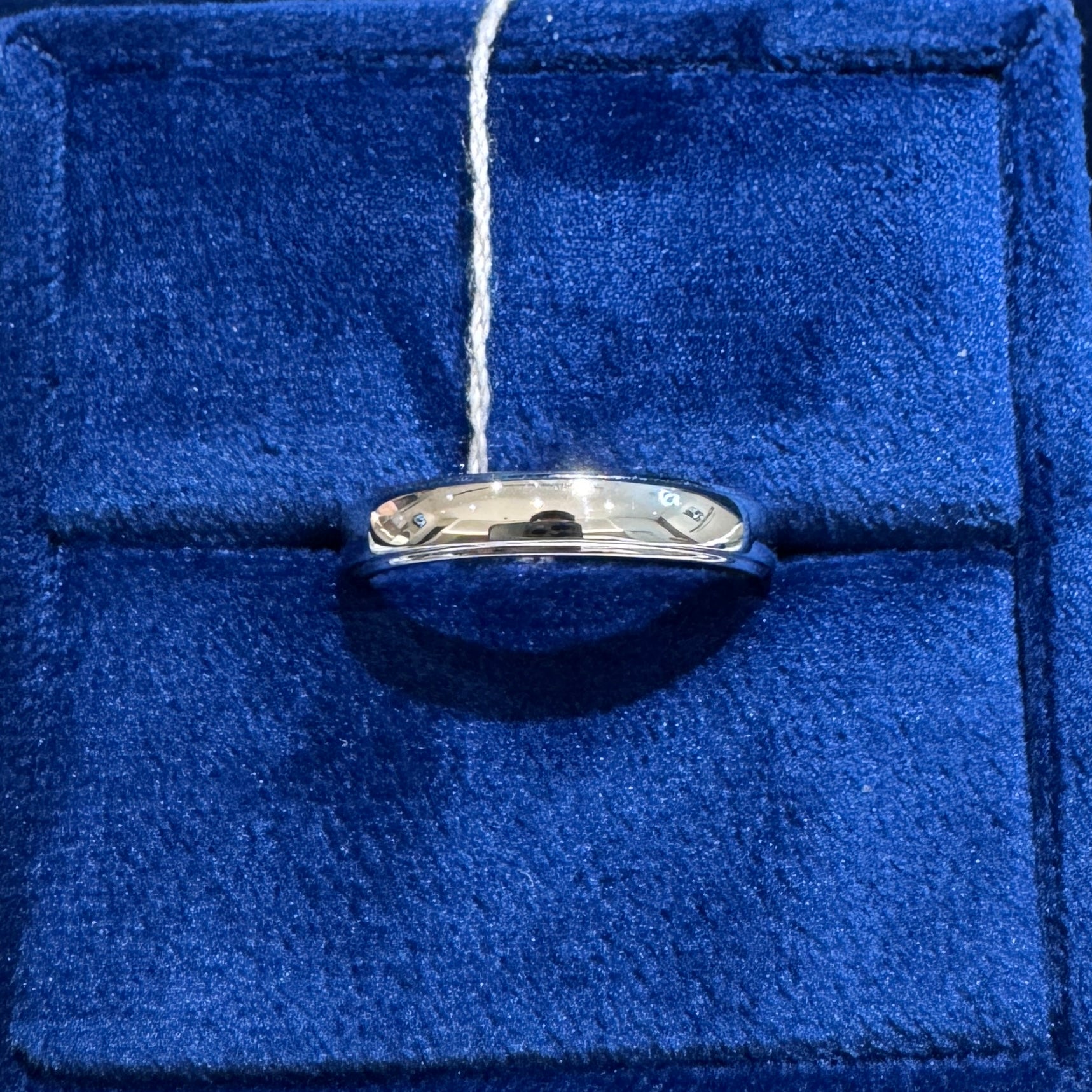 Stripe Men’s Wedding Ring Glossy - MIL495