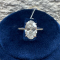 2ct Oval Cathedral Ring