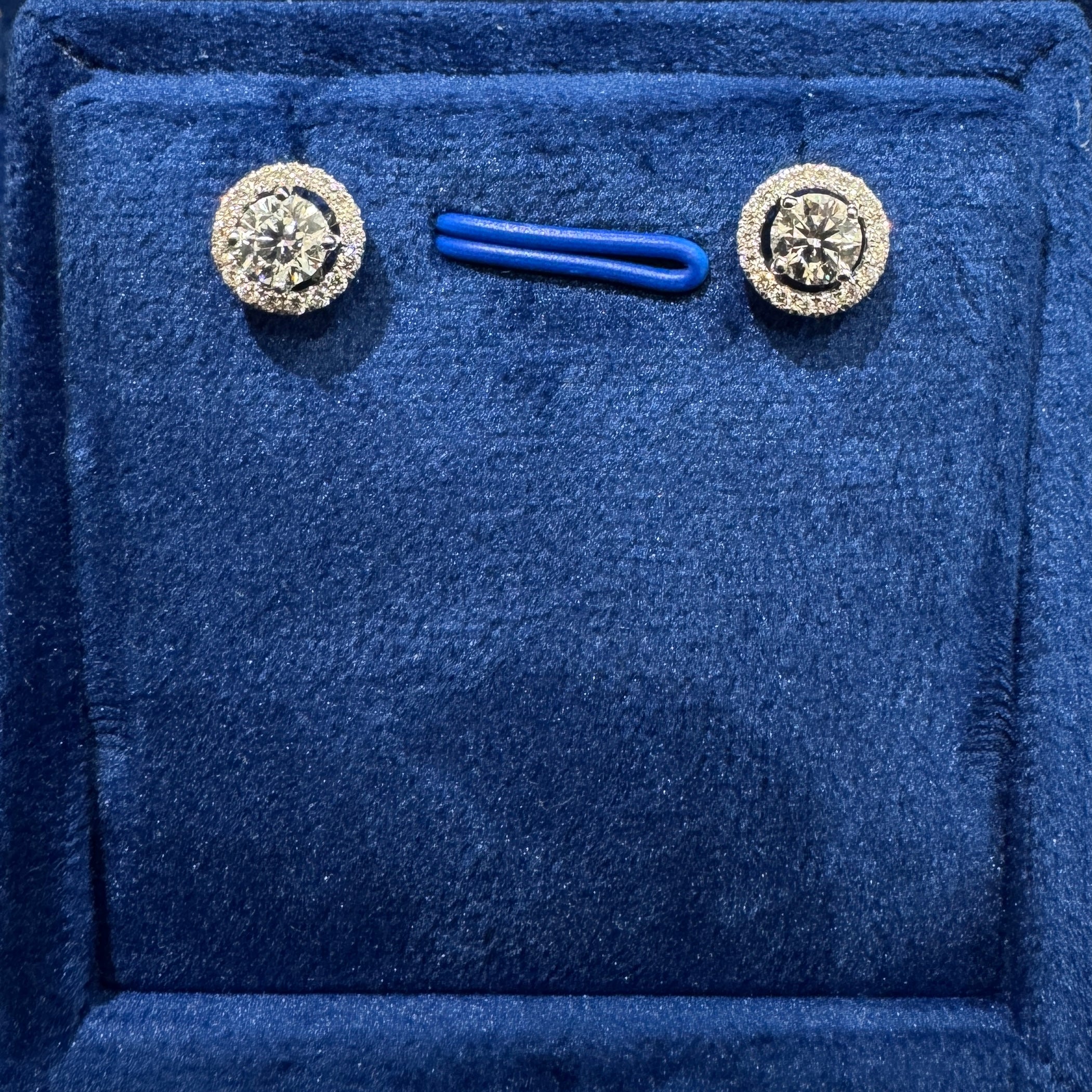0.3ct Round Halo Stud Earrings (2in1 Setting)