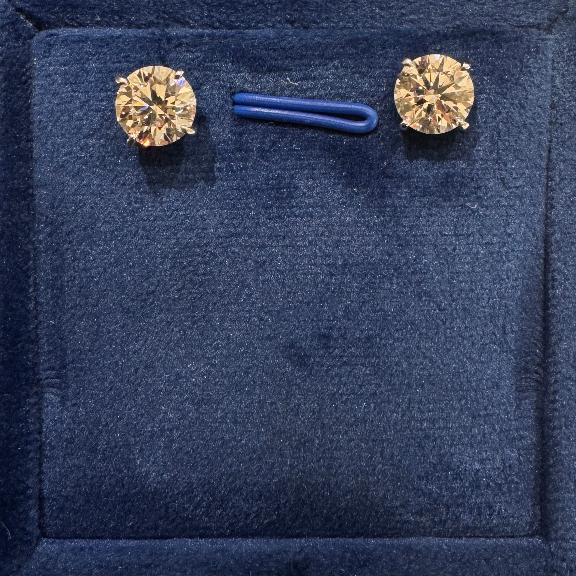 1.5ct Round Solitaire Stud Earrings