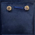 1ct Round Solitaire Stud Earrings