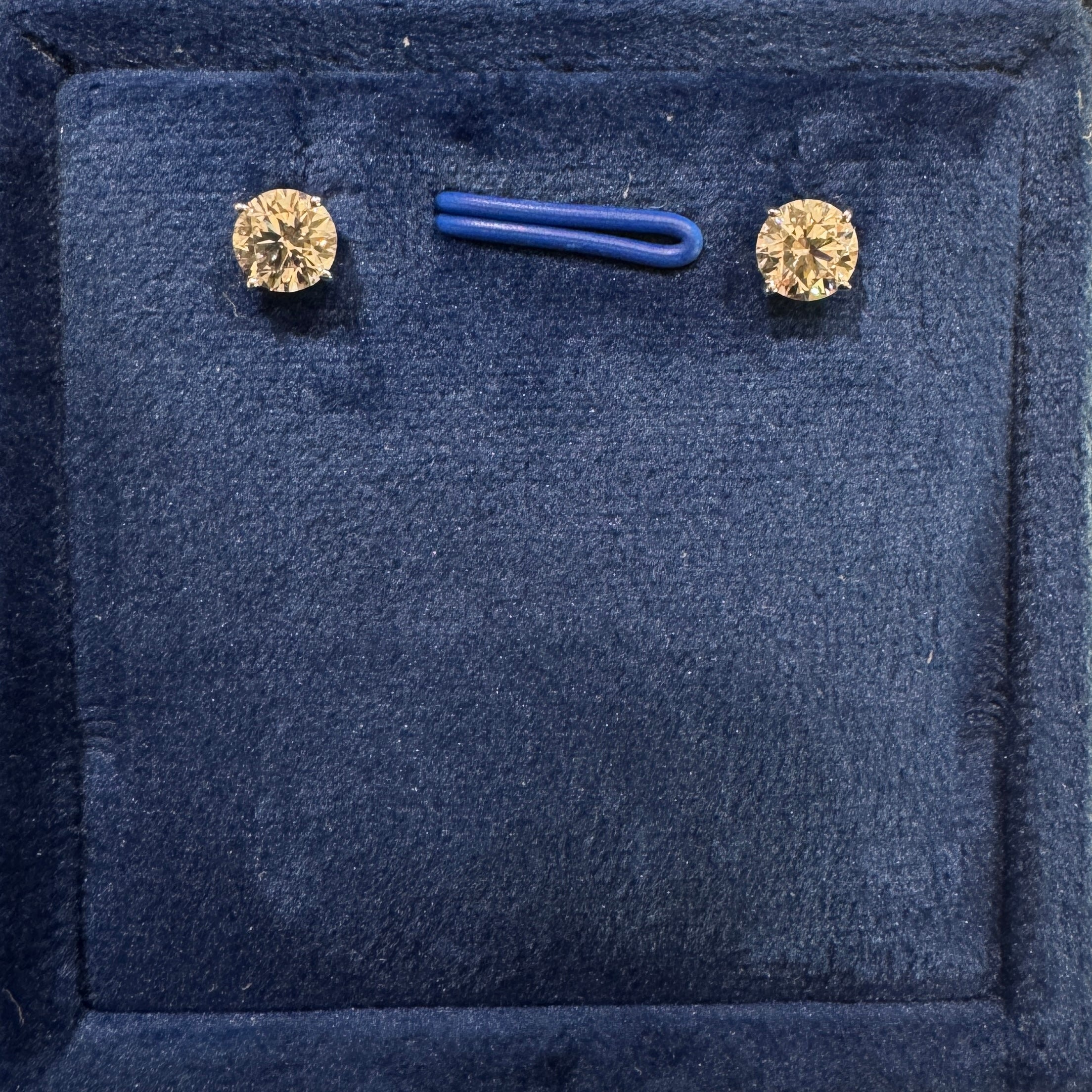 0.5ct Round Solitaire Stud Earrings