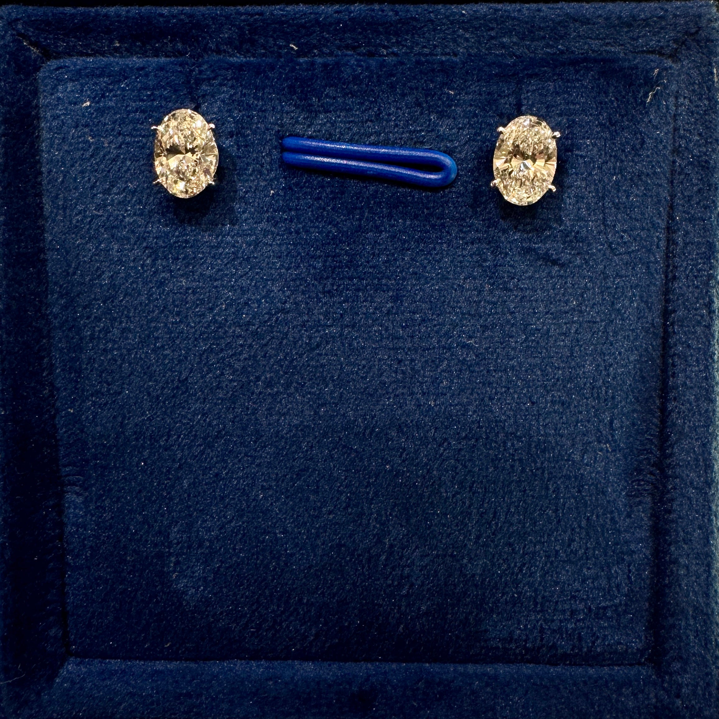 0.5ct Oval Solitaire Stud Earrings