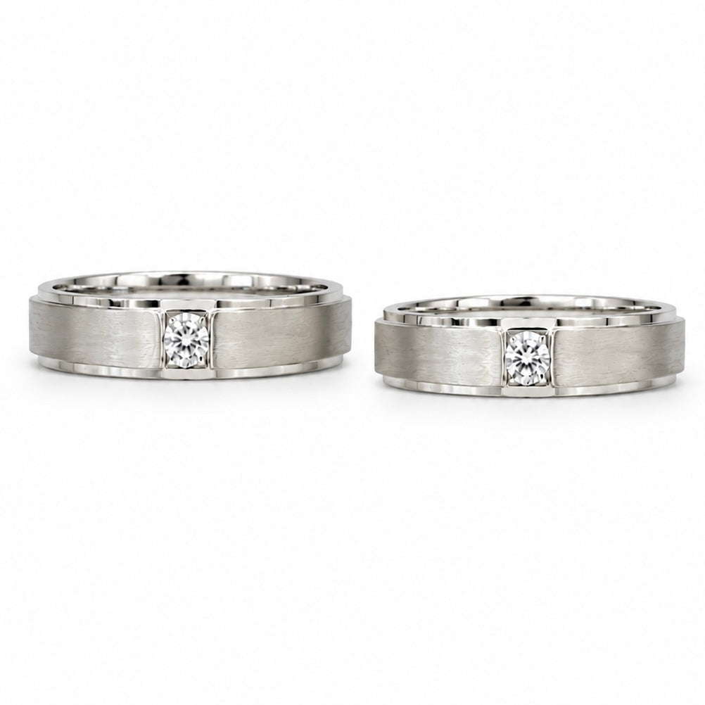Ceramix Wedding Ring Set - CC154 & CC155